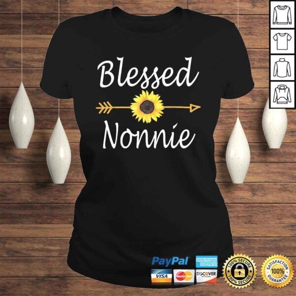 Blessed Nonnie Sunflower Mothers Day Gift Top - Image 3