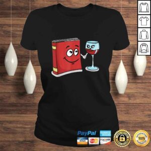 ClassicLadies Book and Wine Best Friend Lover Gifts for Women Librarian Gift Top