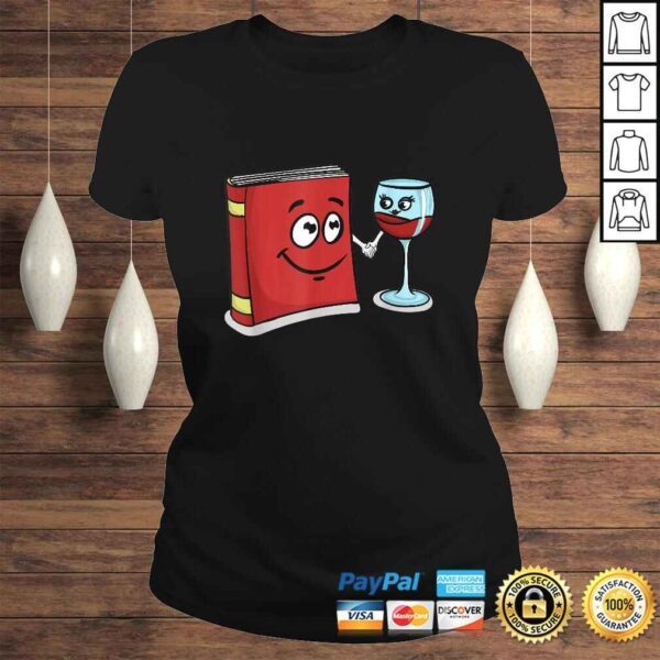 Book and Wine Best Friend Lover Gifts for Women Librarian Gift Top - Image 3