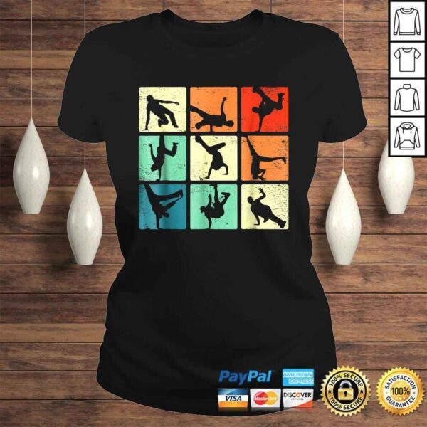 Break dancing shirt Bboy poses Retro Vintage Hip Hop Gift - Image 3