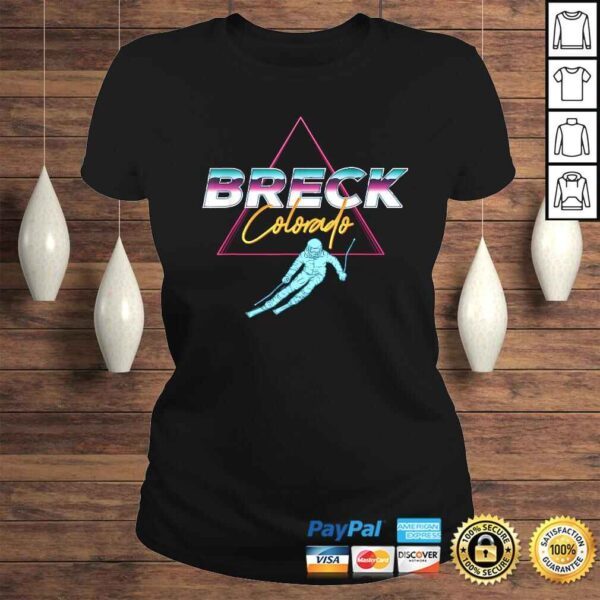 Breck Colorado- USA Ski Resort 1980s Retro Gift Top - Image 3