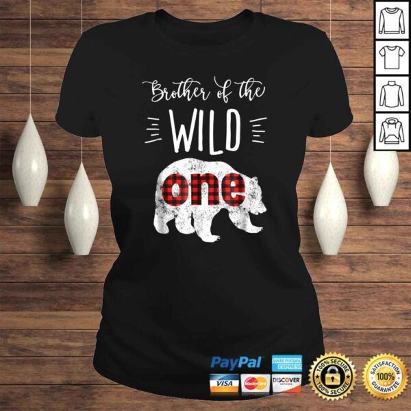 Brother of the Wild One Shirt Bear Lumberjack 1st Birthday - Image 3