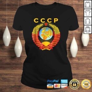 ClassicLadies CCCP Shirt Coat of arms Tee Flag Russian souvenir Moscow