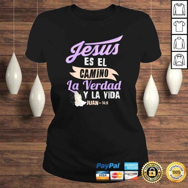 Camisas Cristianas para mujeres Christian Spanish design Gift TShirt - Image 3