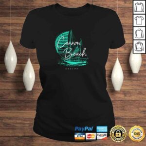 ClassicLadies Cannon Beach Oregon Sailboat Pullover Hoodie