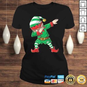 ClassicLadies Christmas Dabbing Elf Squad Boys Kids Xmas Family Matching VNeck TShirt