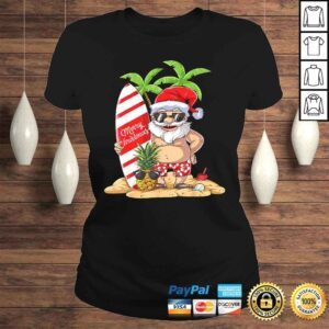 ClassicLadies Christmas in July Santa Hawaiian Surfing Gifts Summer Surf Shirt