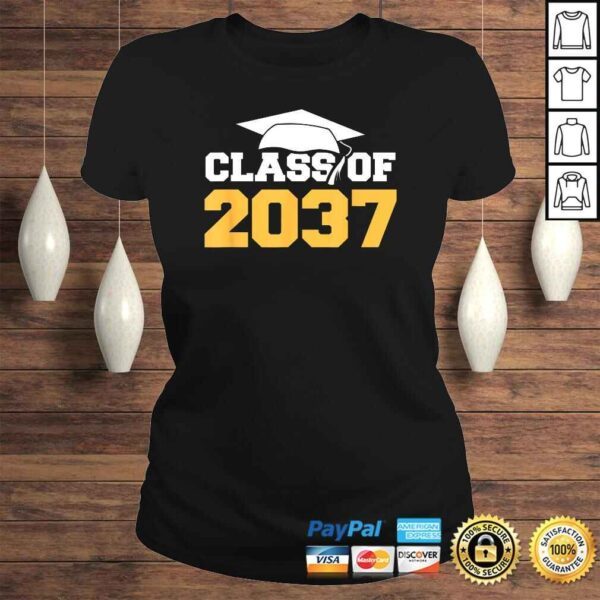 Class Of 2037 Graduation Kindergarten School T-shirt - Image 3