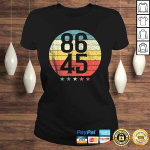 ClassicLadies Classic Retro Vintage Style 86 45 Anti Trump TShirt