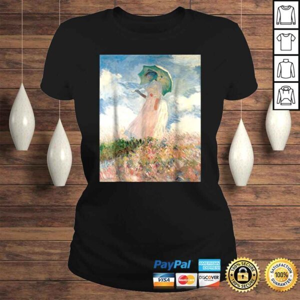 Claude Monet's Woman with a Parasol, Study Retro TShirt - Image 3