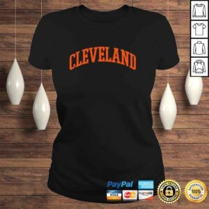 ClassicLadies Cleveland Ohio Vintage CLE Retro Brown Game Day Gift Pullover Hoodie