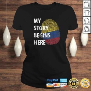 ClassicLadies Colombia Heritage Colombian Roots VNeck TShirt