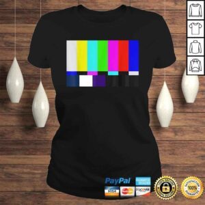 ClassicLadies Color Bars TV Test Pattern Shirt Television Color Broadc