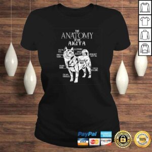 ClassicLadies Cool Akita Anatomy Clothes Gifts for Dog Lovers Men Women TShirt