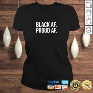 ClassicLadies Cool Black History Month Shirt with White Text Black AF TShirt Gift