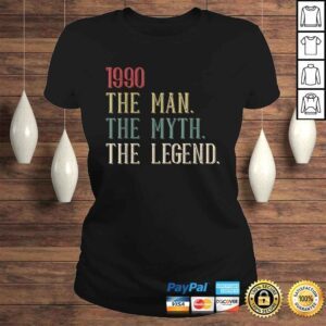 ClassicLadies Cool Funny Vintage Retro 30th Birthday Gift 1990 for Men Boy Tee Shirt