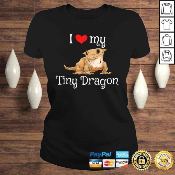 Crested Gecko Tiny Dragon, Gecko Lover, Cute Crestie, Lizard TShirt - Image 3