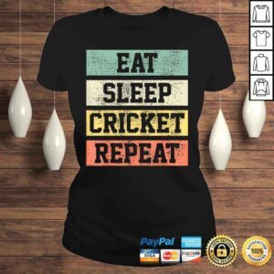 ClassicLadies Cricket Retro Vintage Player Coach VNeck TShirt