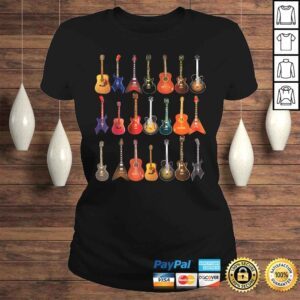 ClassicLadies Cute Guitar Rock N Roll Musical Instruments Shirt Gift