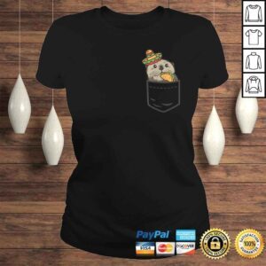 ClassicLadies Cute Pocket Otter Cinco De Mayo Shirt Mexican Animal Taco Shirt 1