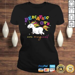 ClassicLadies Cute Rainbow Unicorn Pediatric OT Occupational Therapy TShirt