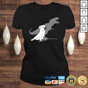 ClassicLadies Cute Screaming Parrot Bird Birb Memes Funny TRex Cockatoo TShirt