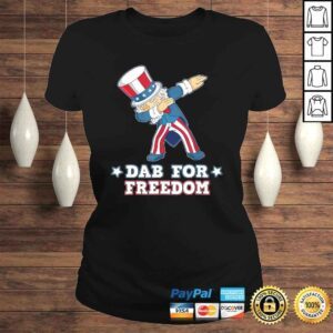 ClassicLadies Dab For Freedom Shirt Dabbing Uncle Sam 4th of July Shirt