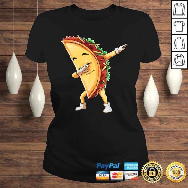 Dabbing Taco Funny Cinco de Mayo Mexican Men Food Lover Dab TShirt - Image 3