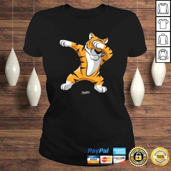 Dabbing Tiger Dab Tiger Safari Funny Tiger Animal Gift TShirt - Image 3