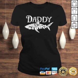 ClassicLadies Daddy Shark Shirt Fathers Day Gifts Family Matching Dad