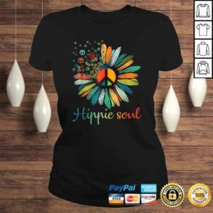 ClassicLadies Daisy Peace Sign Hippie Soul Shirt Flower Lovers Tee TShirt