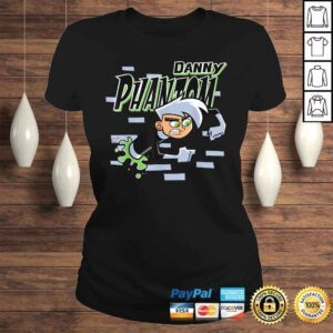 ClassicLadies Danny Phantom Coming Through Brick Wall Gift TShirt