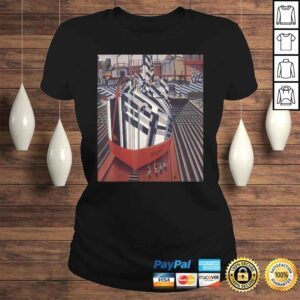 ClassicLadies Dazzleships in Drydock Liverpool Edward Wadsworth Art Deco TShirt Gift