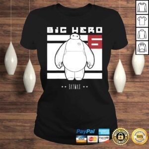 ClassicLadies Disney Big Hero 6 Baymax All White Flag Poster Tee TShirt