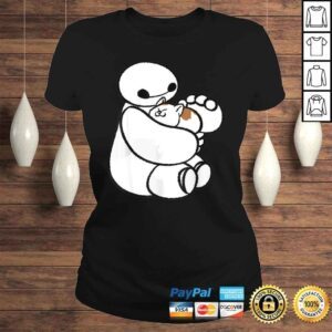 ClassicLadies Disney Big Hero 6 Baymax Cat Cute PortraiVNeck TShirt