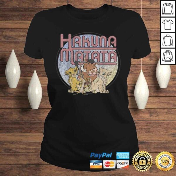 Disney Lion King Retro Hakuna Matata Simba And Friends V-Neck T-Shirt - Image 3