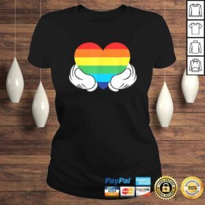 ClassicLadies Disney Mickey Mouse Rainbow Hands Tee Shirt