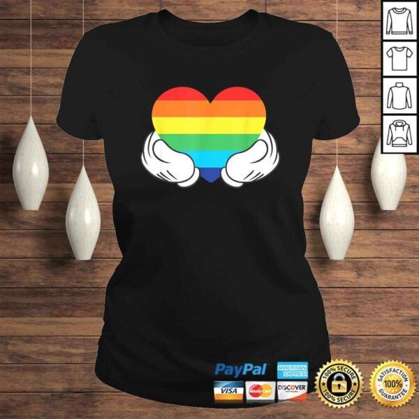 Disney Mickey Mouse Rainbow Hands Tee Shirt - Image 3