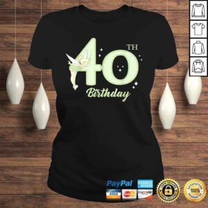 ClassicLadies Disney Peter Pan 40th Birthday Tinkerbell PortraiShirt