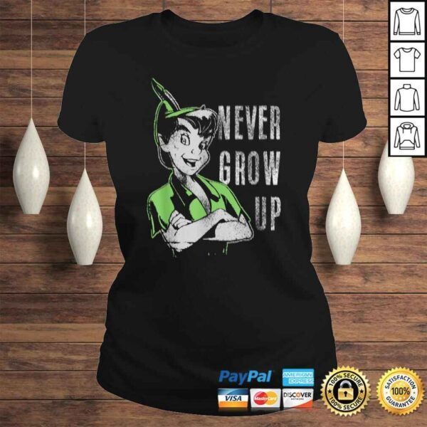 Disney Peter Pan Never Grow Up Vintage PortraiShirt - Image 3