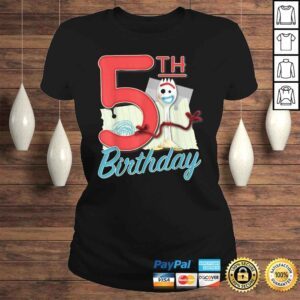 ClassicLadies Disney Pixar Toy Story 4 Forky 5th Birthday Tshirt