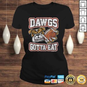 ClassicLadies Distressed Dawgs Gotta Eat CLE VNeck TShirt