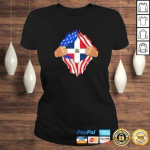 ClassicLadies Dominican Blood Inside Me Shirt Dominican Republic Flag Gift