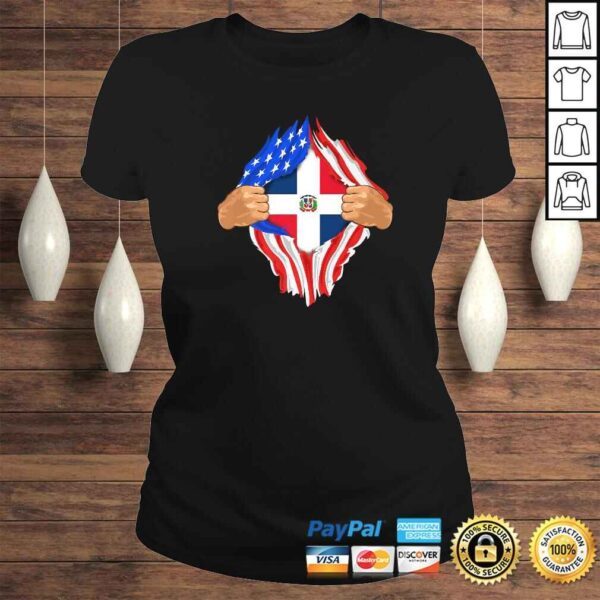 Dominican Blood Inside Me Shirt Dominican Republic Flag Gift - Image 3