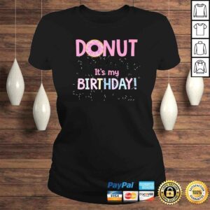 ClassicLadies Donut Funny 1st Birthday Shirt Matching Family Cake