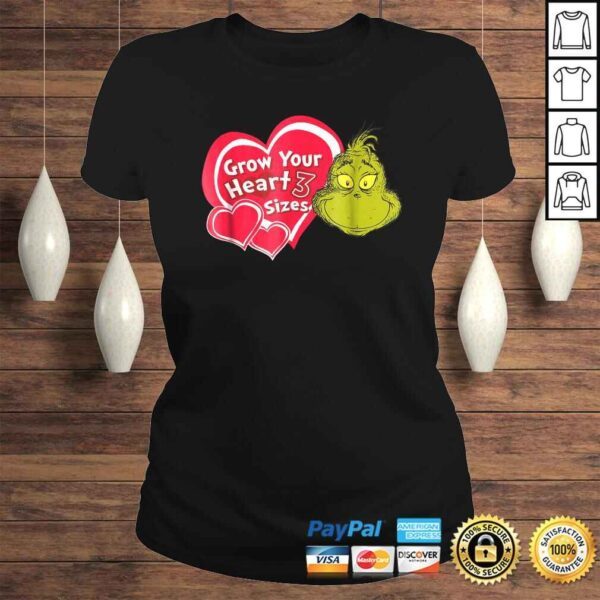 Dr. Seuss Grinch Grow Your HearTShirt - Image 3