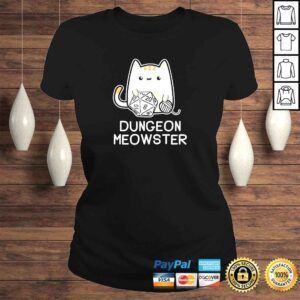 ClassicLadies Dungeon Meowster Tabletop Gamer Shirt