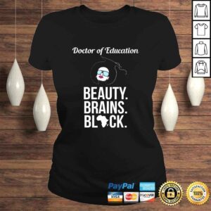 ClassicLadies EdD Doctor of Education Black Brains Doctorate Graduation Tee TShirt