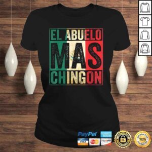 ClassicLadies El Abuelo Mas Chingon Funny Mexican Vintage Grandpa Gift TShirt