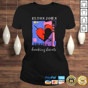 ClassicLadies Elton John Official Retro Breaking Hearts Tshirt